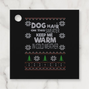 Dog Hair Christmas Sweater Essential T-Shirt Favour Tags
