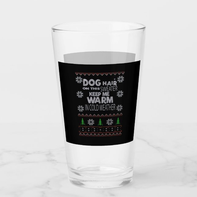 Dog Hair Christmas Sweater Essential T-Shirt Glass (Front)