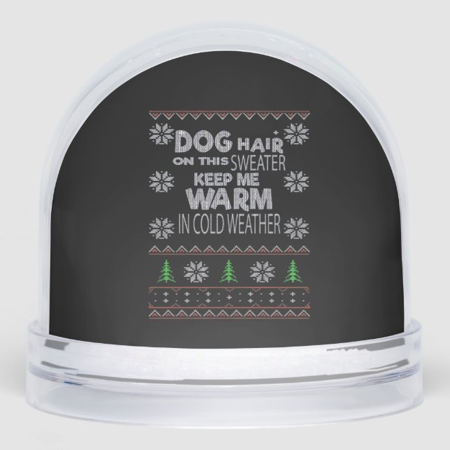 Dog Hair Christmas Sweater Essential T-Shirt Snowglobe (Front)