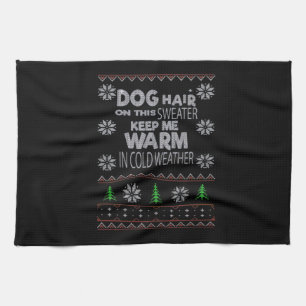 Dog Hair Christmas Sweater Essential T-Shirt Tea Towel