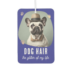 Dog Hair Funny Pet Selfie Photo Car Air Freshener