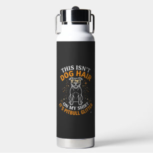 Dog Hair Pitbull Glitter Wearing Sunglasses Stars Water Bottle
