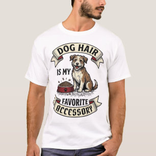 Dog Hair Shirt Vintage Engraving Funny Dog Lover D