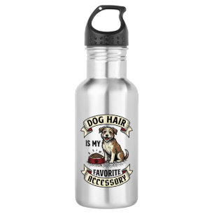 Dog Hair Shirt Vintage Engraving Funny Dog Lover D 532 Ml Water Bottle