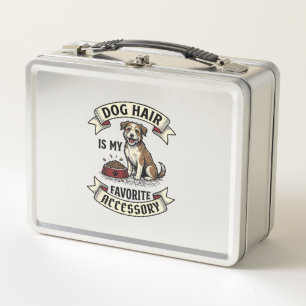 Dog Hair Shirt Vintage Engraving Funny Dog Lover D Metal Lunch Box
