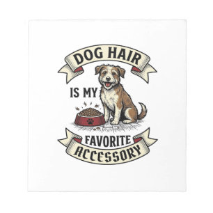 Dog Hair Shirt Vintage Engraving Funny Dog Lover D Notepad