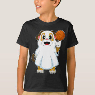 Dog Halloween Basketball T-Shirt