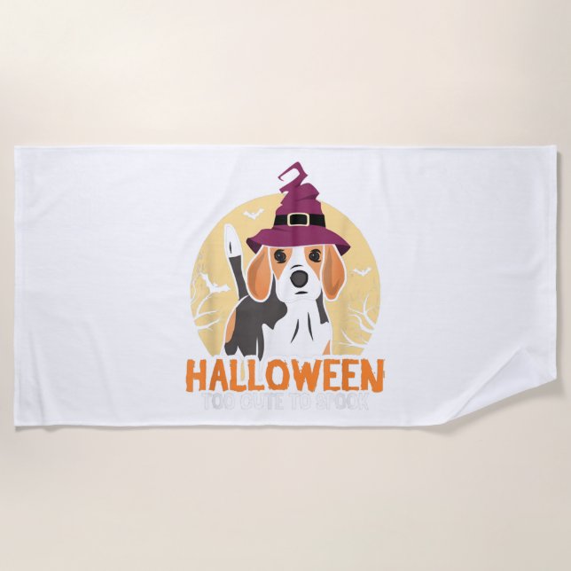 Dog Halloween             Beach Towel (Front)