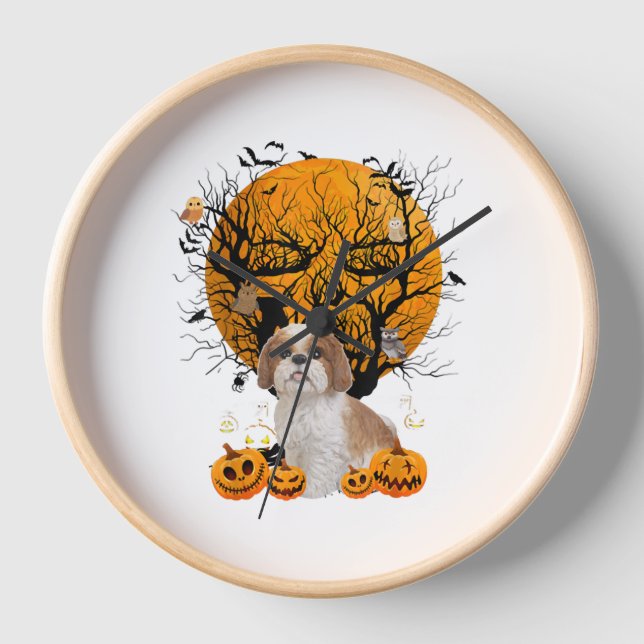Dog Halloween Clock (Front)