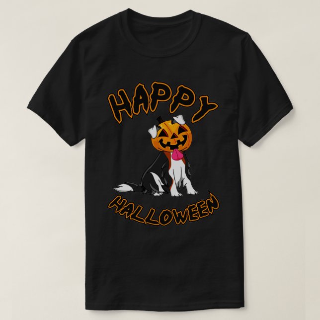 Dog Halloween Happy Halloween Dog   1  T-Shirt (Design Front)