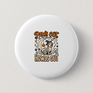 Dog Halloween Howl Party 6 Cm Round Badge