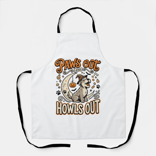 Dog Halloween Howl Party Apron (Front)