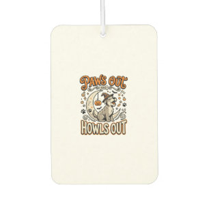 Dog Halloween Howl Party Car Air Freshener