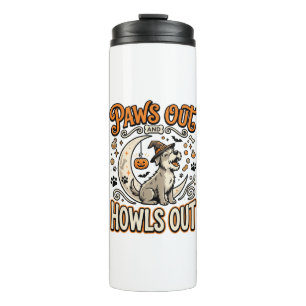 Dog Halloween Howl Party Thermal Tumbler