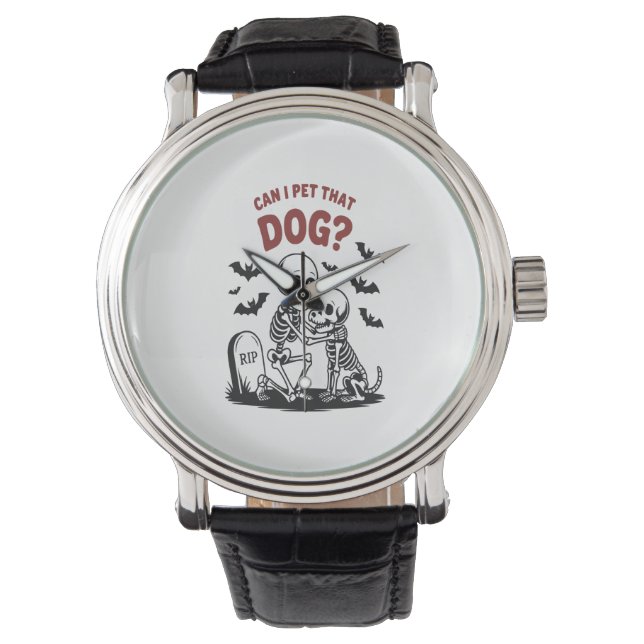 Dog Halloween Just a Spooky Paw Watch (Front)