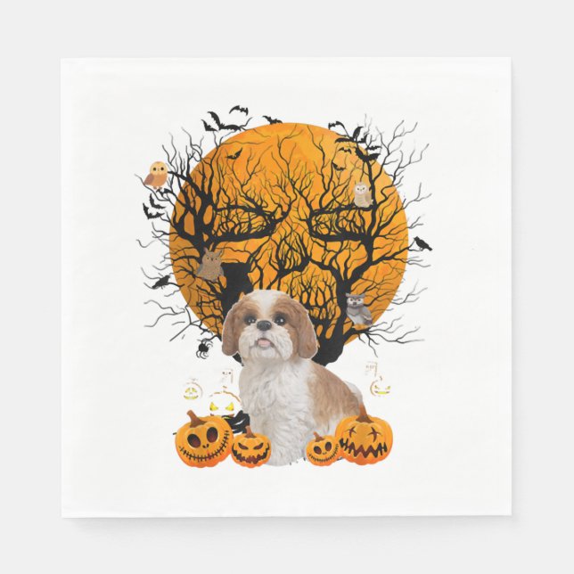 Dog Halloween Napkin (Front)