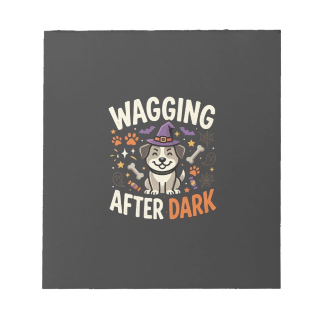 Dog Halloween Night (2) Notepad (Front)