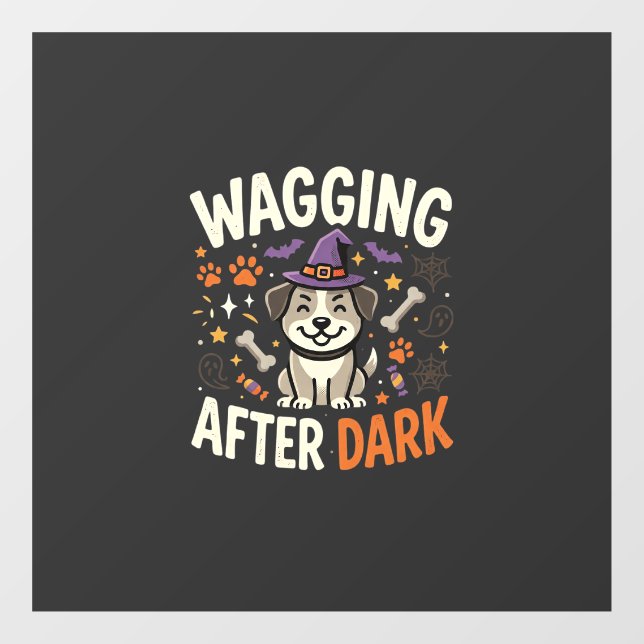 Dog Halloween Night (2) Window Cling (Sheet)
