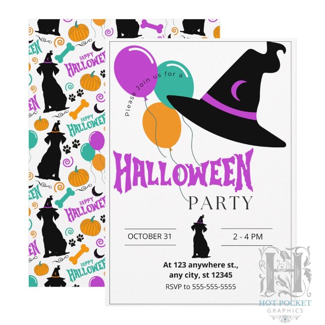 Dog Halloween Party Invitation (Creator Uploaded)