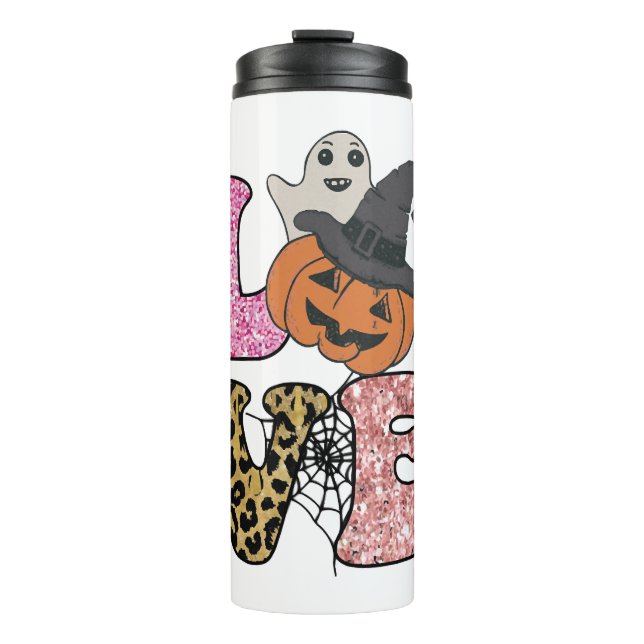 Dog Halloween T ShirtHappy Halloween Dog T Shirt Thermal Tumbler (Front)