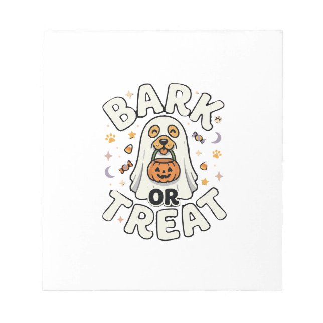 Dog Halloween Treat Squad Notepad (Front)
