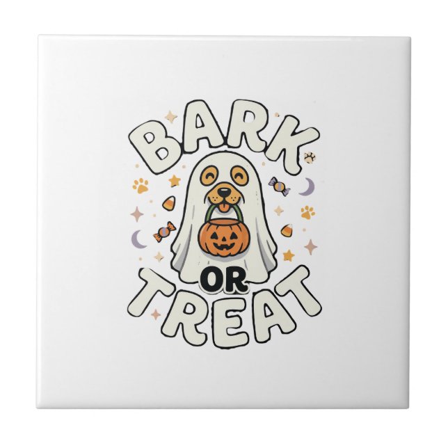 Dog Halloween Treat Squad Tile (Front)