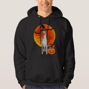 Dog Halloween Whippet Jack O Lantern Pumpkin T-Shi Hoodie