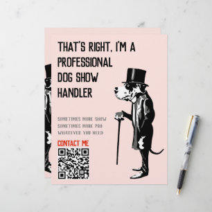 Dog Handler Promotion Great Dane Illustration