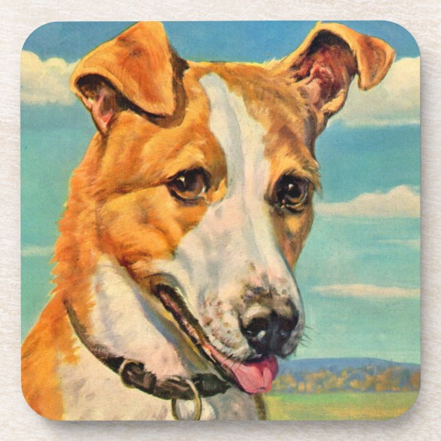 dog handsome dog coaster (Front)