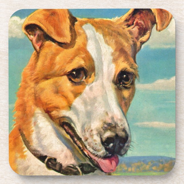 dog handsome dog coaster (Front)