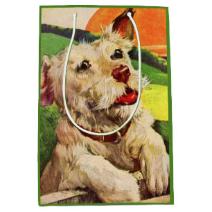 dog handsome dog medium gift bag