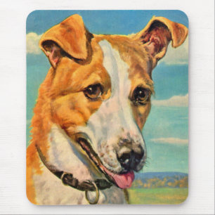dog handsome dog mouse mat