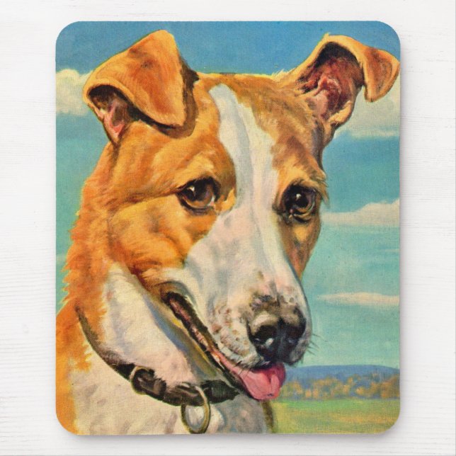dog handsome dog mouse mat (Front)