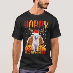   Dog   Happy American Eskimo Dog Hellothanksmas T-Shirt