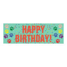 Dog Happy Birthday party banner poster