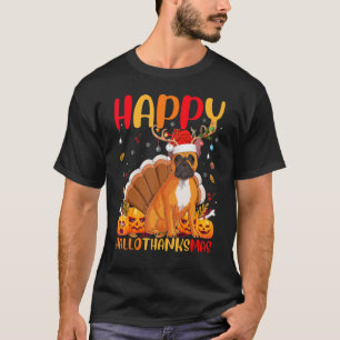 Dog   Happy French Bulldog Hellothanksmas T-Shirt