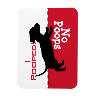 Dog Has To Go Potty Poop Magnet, dachshund doxie Magnet