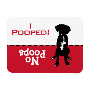 Dog Has To Go Potty Poop Magnet, Great Dane Lab  Magnet
