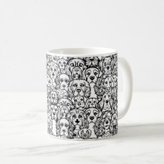 Dog Head Pattern Coffee Mug