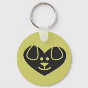 Dog Heart 2 Keychain