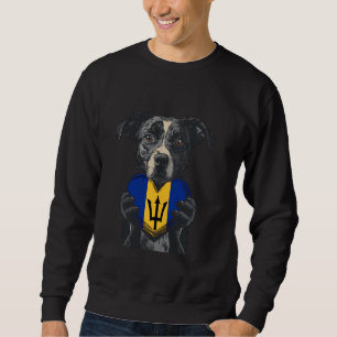 Dog Heart Bajan Pride Bajan Roots Trident Barbados Sweatshirt