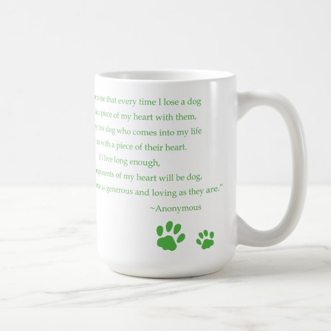 Dog Heart Quote Mug (Right)