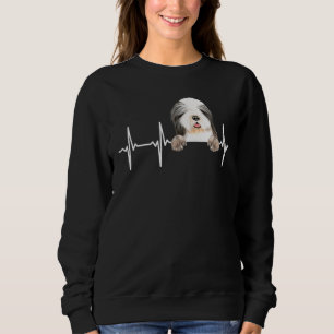 Dog Heartbeat For Bearded Collie Sweatshirt