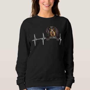 Dog Heartbeat For Bluetick Coonhound Sweatshirt