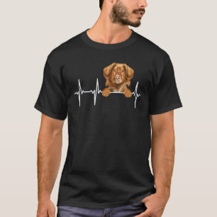 Dog Heartbeat For Nova Scotia Duck Tolling Retriev T-Shirt