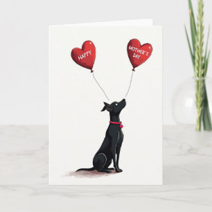 Dog Hearts Mothers Day Card