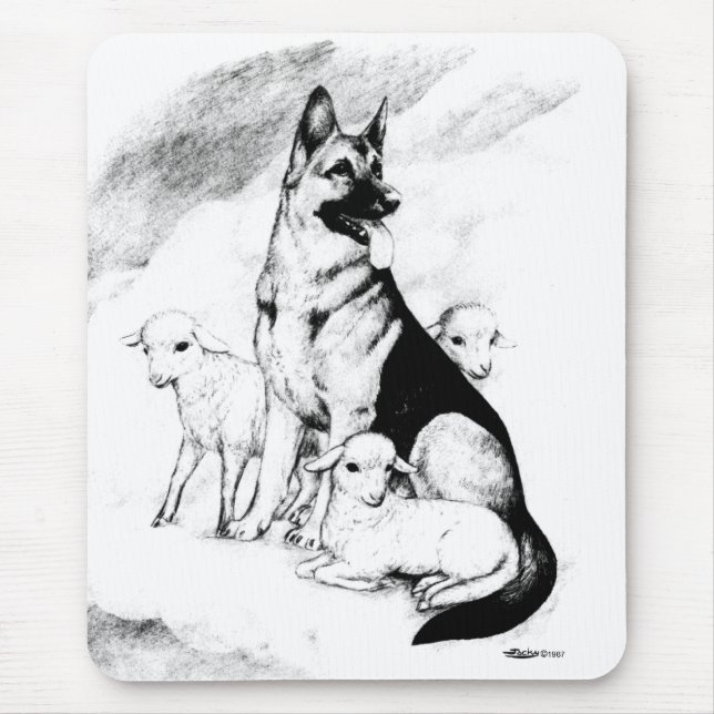Dog Heaven Mouse Mat (Front)