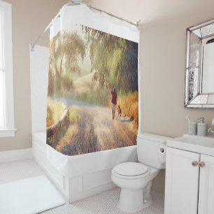DOG HEAVEN Shower Curtain