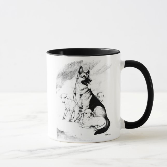 Dog Heaven, the Master's Flock Mug (Right)