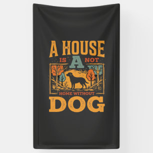 Dog Home Vintage House Banner